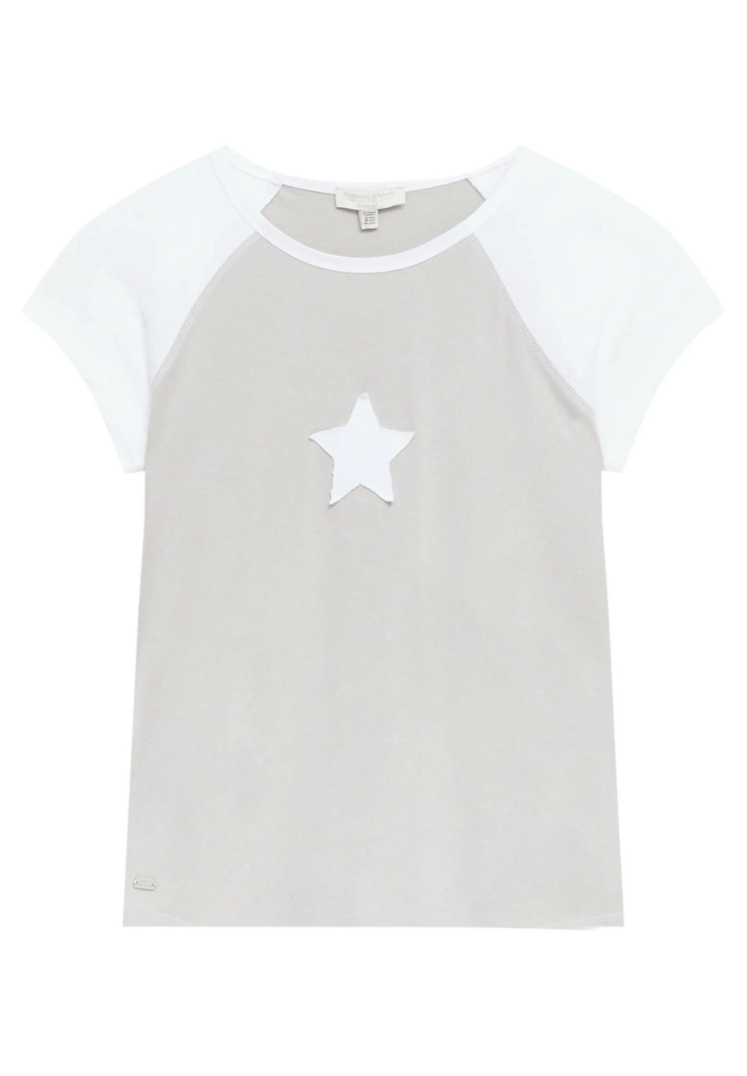 PULL & BEAR With Short Raglan Sleeve - T-Shirt Print - Light Grey - Afbeelding 4