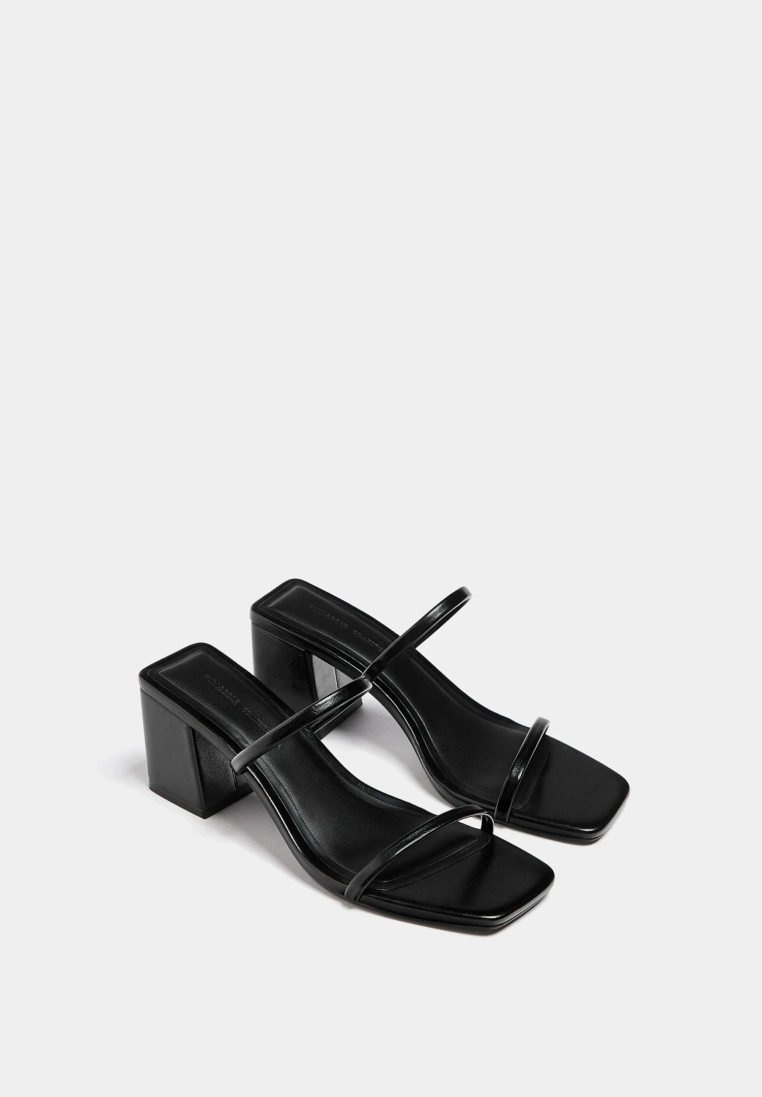 PULL & BEAR With Straps - Muiltjes Met Hak - Black - Afbeelding 3