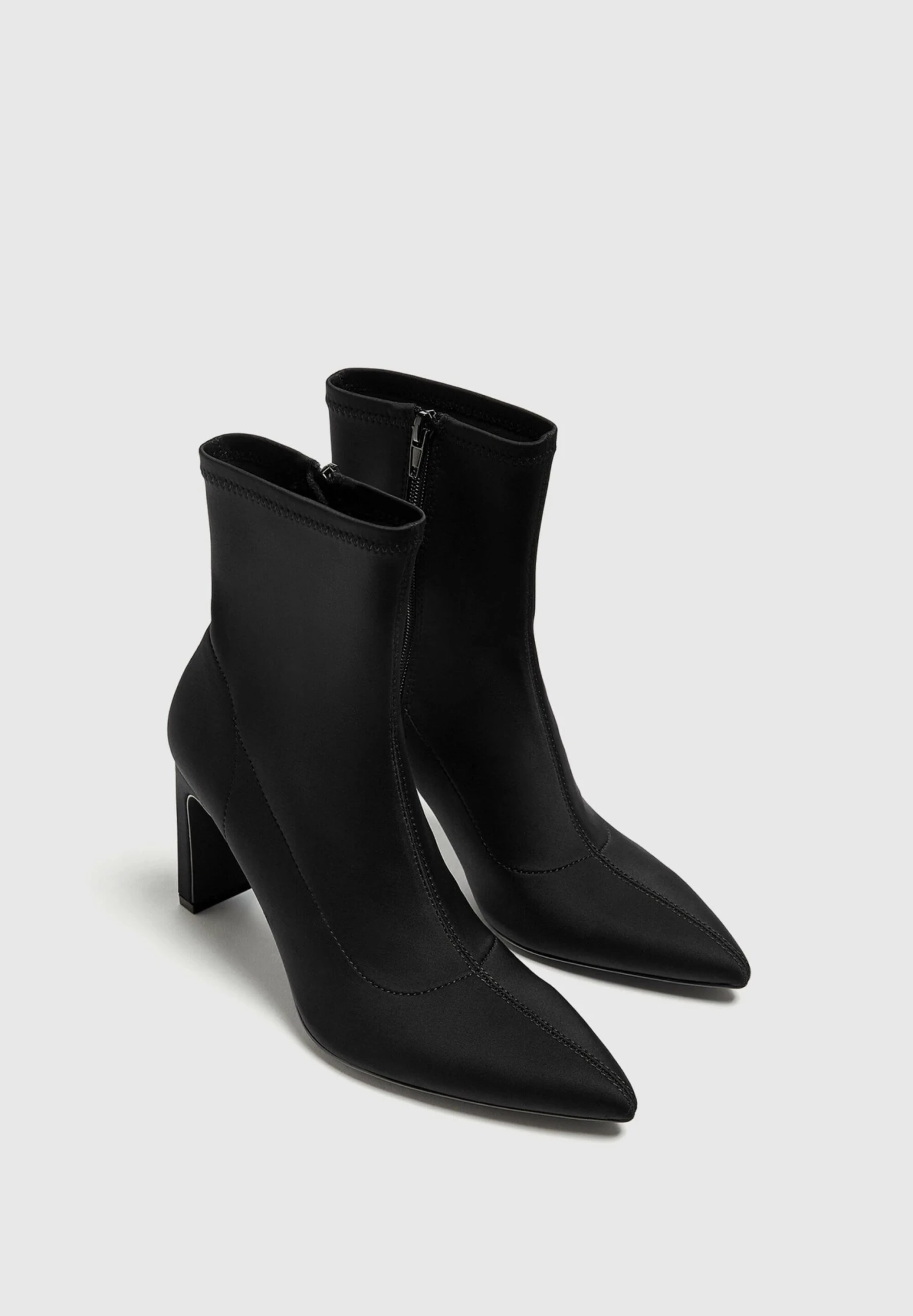 PULL & BEAR Enkellaarsjes Met Hoge Hak - Black - Afbeelding 2