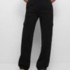 PULL & BEAR Pocket- Cargobroek - Black