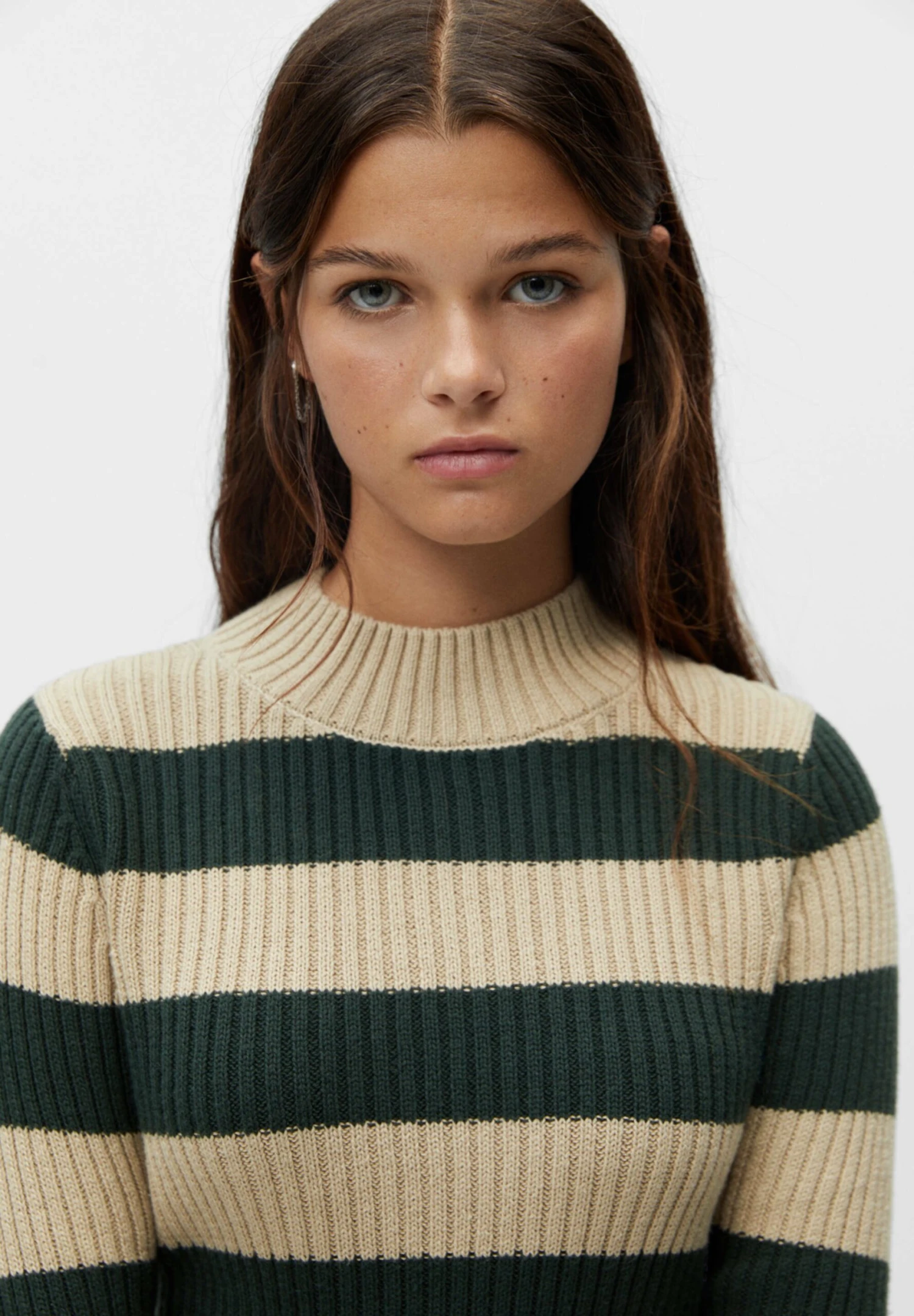 PULL & BEAR With Mock Neck Collar - Trui - Beige - Afbeelding 4