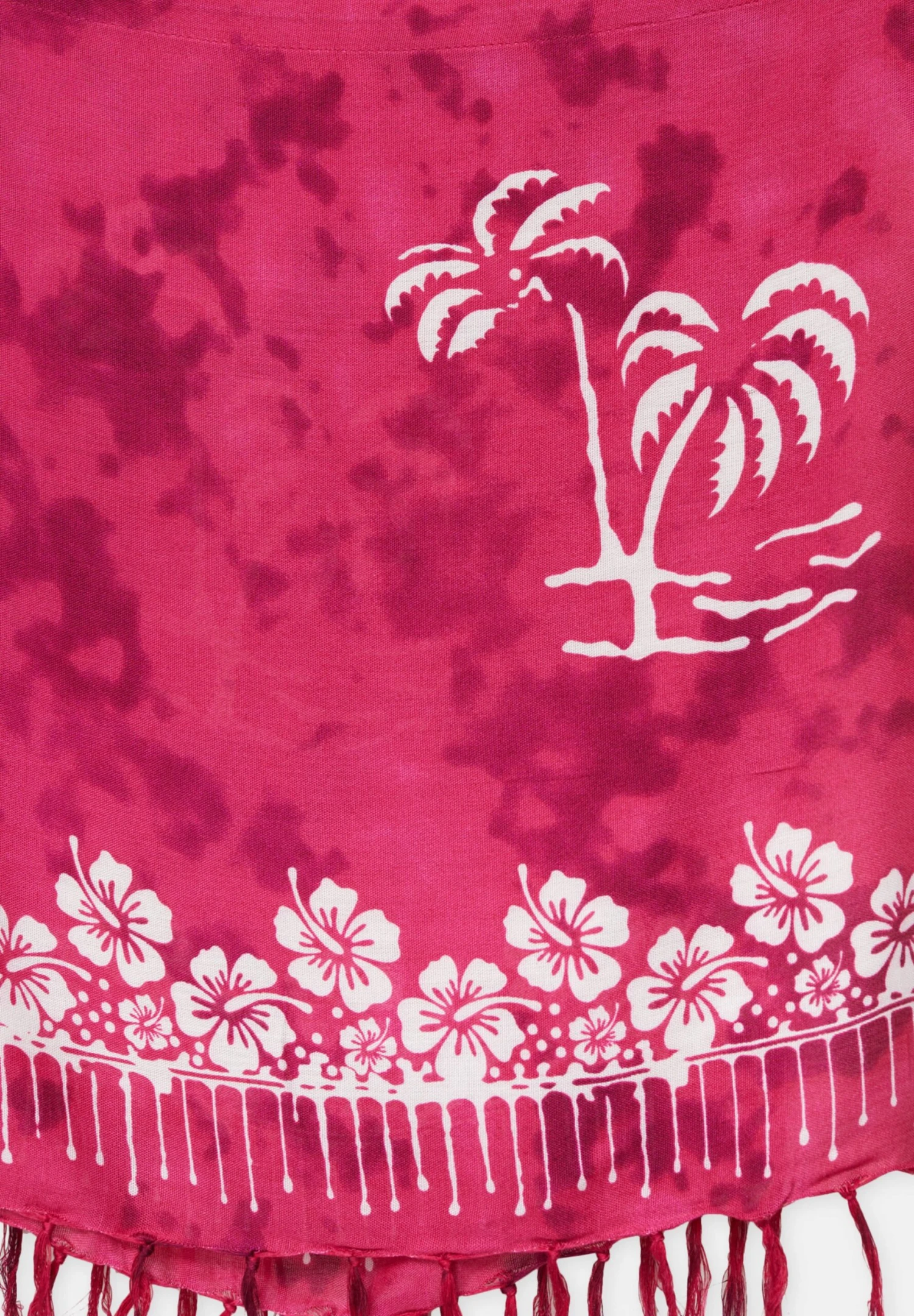 PULL & BEAR Sarong Palm Trees - Strandaccessoire - Pink - Afbeelding 7
