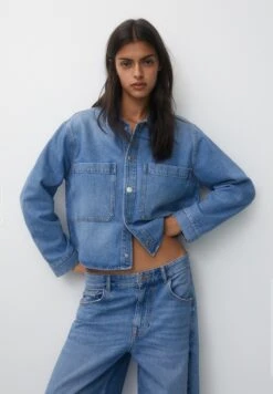 PULL & BEAR Overhemd - Blue Denim