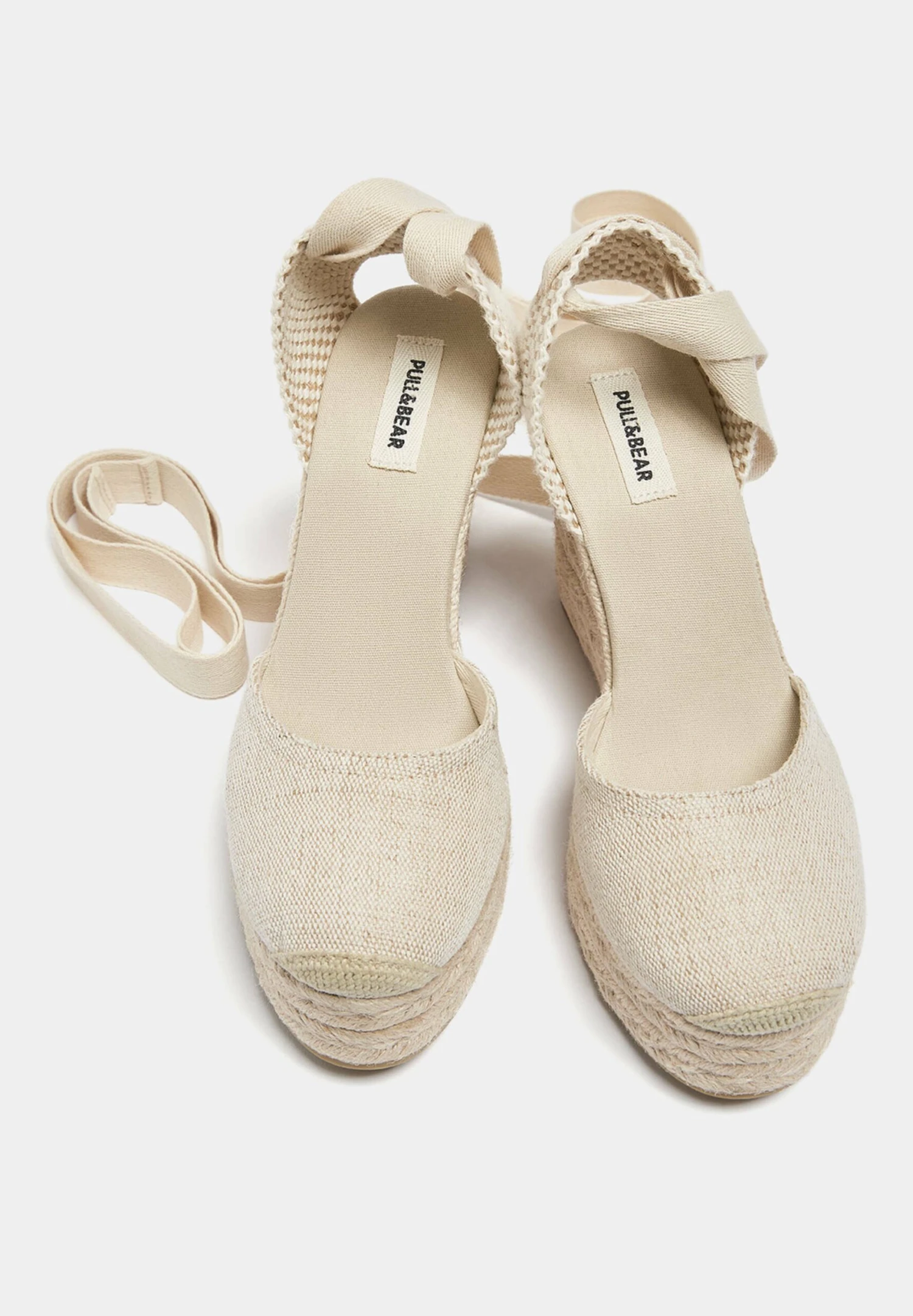 PULL & BEAR Tie-Up - Sandalen Met Hoge Hak - Nude - Afbeelding 3